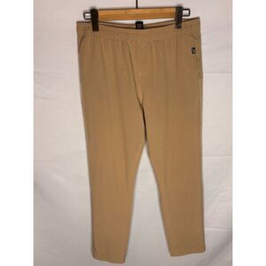 Men's Bundle #7: 2 Beige Dress Casual Pants Medium Drawstring Joggers